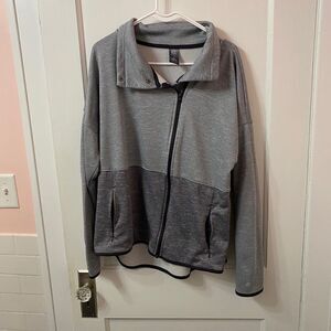 Asymmetrical champion zip up